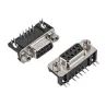 Cổng DB9 Cái 9 Chân Cong 90 Độ 2 Hàng Hàn PCB